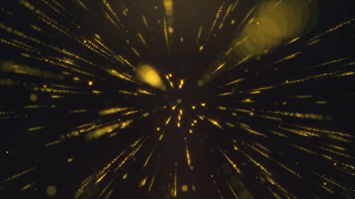 Particules d'explosion jaunes