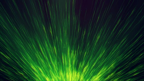 Flowing Green Streaks