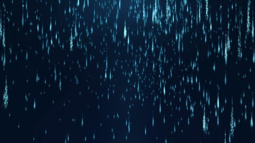 Futuristic Digital Particle Rain Background