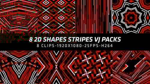 Dynamic Red and Black Geometric Stripes Motion Backgrounds