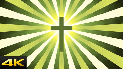 Retro Sunburst-Kreuz