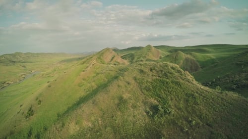 Caucasus Mountains Epic Flight Hills and Georgian Valley Beauty Nature Georgia Animals Waterwall