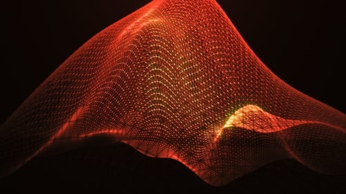 Loopable Fly Under Red Plexus Landscape