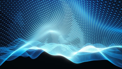 Fly Above Digital Ocean