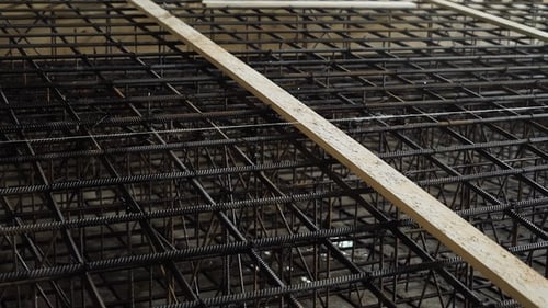Steel Rebar Structure with Wooden Planks