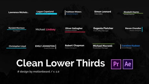 Clean Corporate Lower Thirds