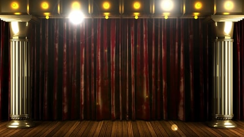 Velvet Curtain Stage