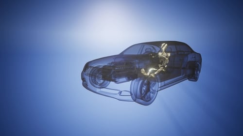 Driver with Visible Bones