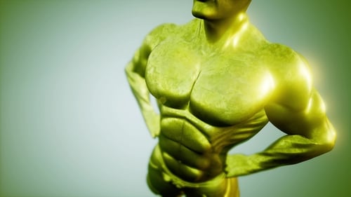 Sehr starker Bodybuilder