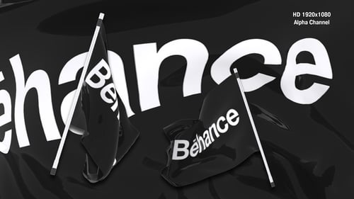 Realistic 3D Flag Logo Reveal