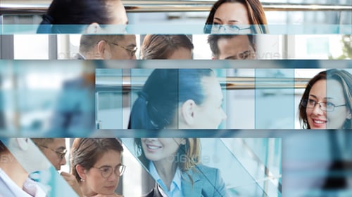 Modern Corporate Line and Shape Transitions