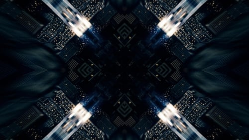 Luces de ciudad abstractas VJ Loop 2