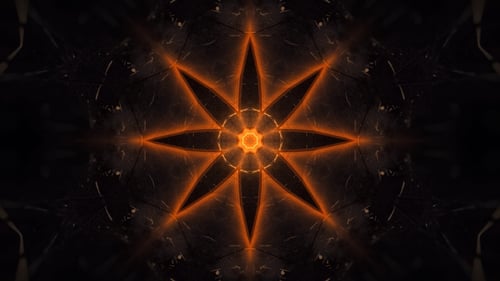 Flamed Lotus Mandala VJ Loop