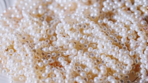 Products From Natural White Pearls
