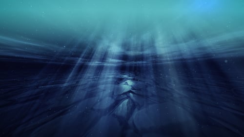 Abstract Underwater Light Rays Animated Background