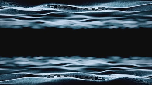 Abstract Digital Wave Particles Background Loop