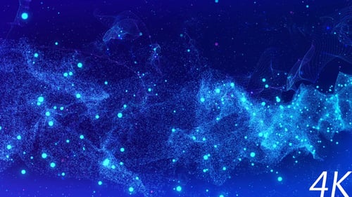 Futuristic Abstract Particle Stream Background