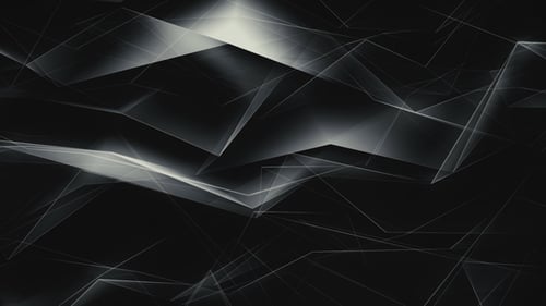 Digital Abstract Polygonal Network Background Loop