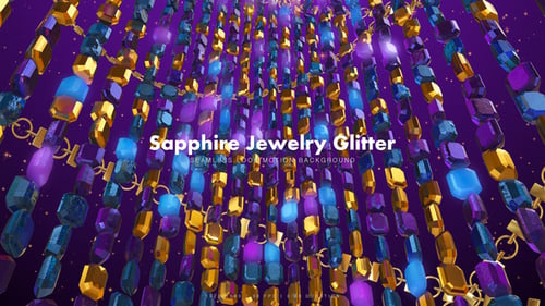 Shimmering Mardi Gras Jewel Chains Animated Background
