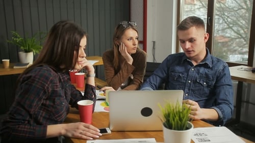 IT Specialists Discuss Concept