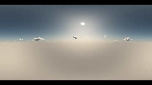 VR 360 Degree Panorama of Sky And Clouds