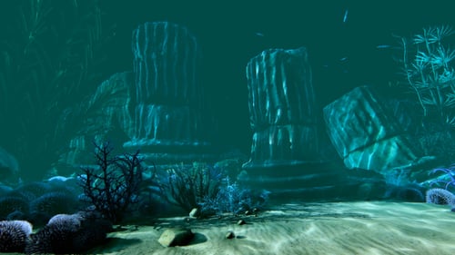 Ancient Ruins Under The Water