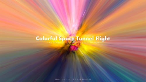 Vol 11 du tunnel spatial coloré