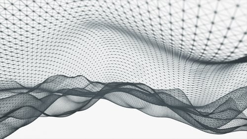 Fly Above Dark Plexus Landscape