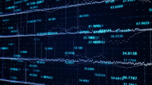 Futuristic Digital Data Network Background Animation