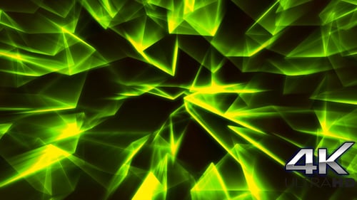Grüner polygonaler Hintergrund