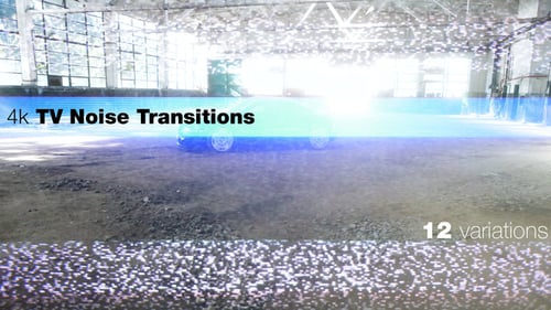 4K TV Noise Glitch Static Digital Distortion Effects Pack