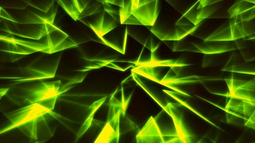 Grüner polygonaler Hintergrund