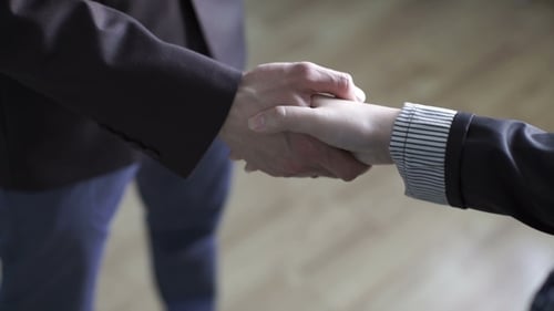 Successful Handshake Between Two Business Professionals