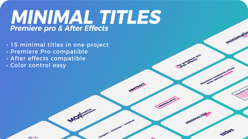 Minimalist Kinetic Text Title Animations Pack