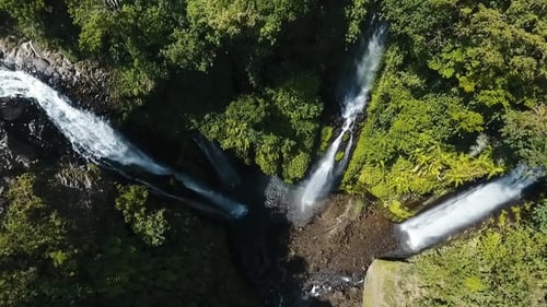 Beautiful Tropical Waterfall. Bali,Indonesia.