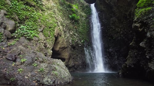 Beautiful Tropical Waterfall. Bali,Indonesia.
