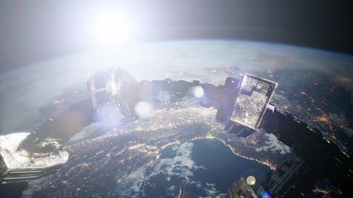 Astronaute et Station spatiale internationale