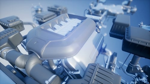 Detailed Car Engine and Other Parts