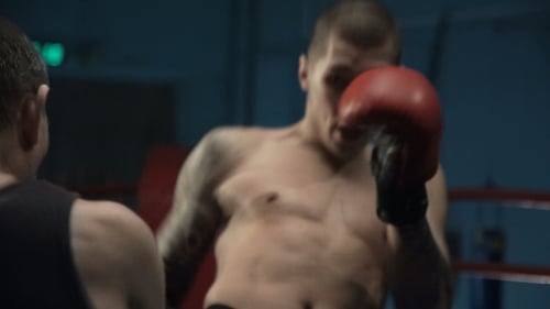 Man Training Box with Coach
