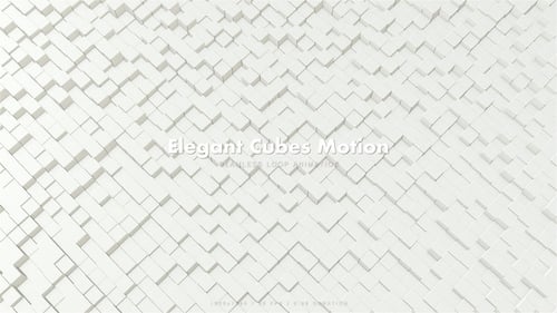 Elegant Modern 3D Cubes Geometric Background Loop
