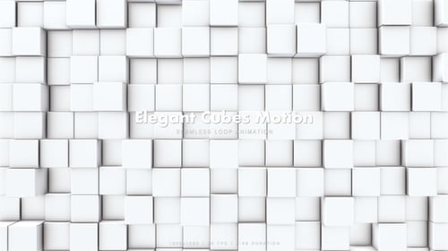 Modern Animated Geometric Cubes Background Loop