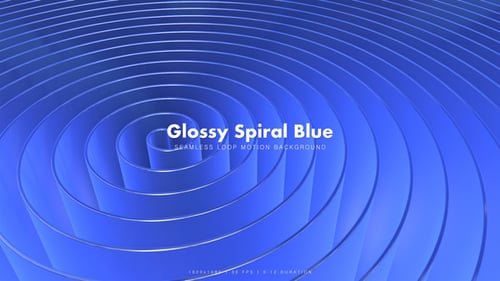 Glossy Spiral Blue 3