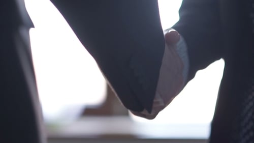 Business Handshake Sealing Corporate Deal Close Up