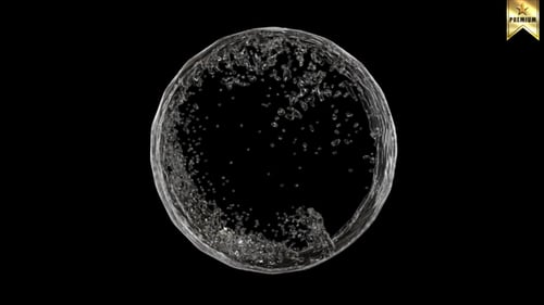 Realistic Water Fluid Circle Filling with Alpha Channel