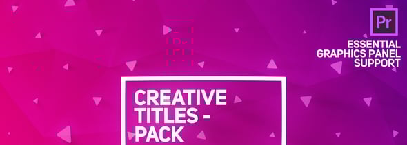 Creative Titles Package for Premiere Pro | Essential Graphics