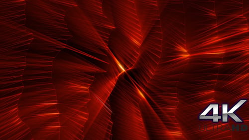 Epic Red Glowing Geometri Background