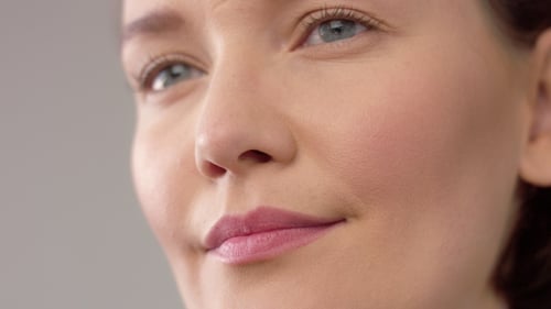 Close Up of Woman's Smiling Face