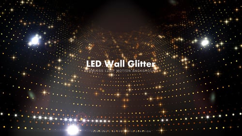 Golden Shimmering Glitter Loop Background for Celebrations