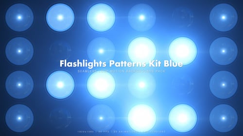 35 Taschenlampen Pattern-Set, Blau