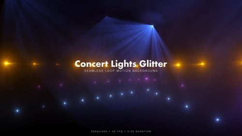 Dynamic Concert Stage Lights Glitter Background